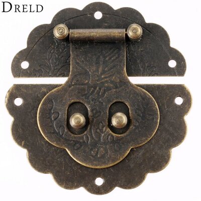 Antique Box Latches Decorative Drawer Hasp Jewelry Wooden Bo