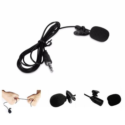1pcs Microphone Clip-on Collar Tie Mobile Phone Lavalier Mic