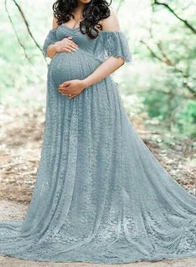 Elegant Lace Maternity Dress Photography Photo Session Props