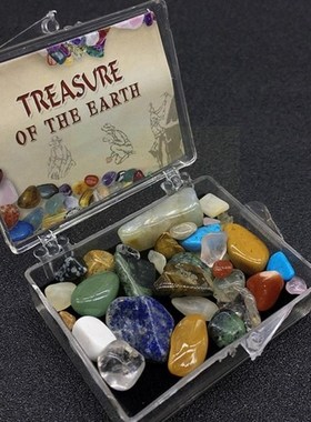 1 Box Gift Gemstones Collectible Samples Home Decoration Aga