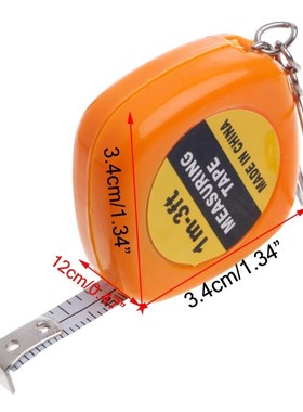 1m/3ft Creative Retractable Ruler Tape Children Height Measu