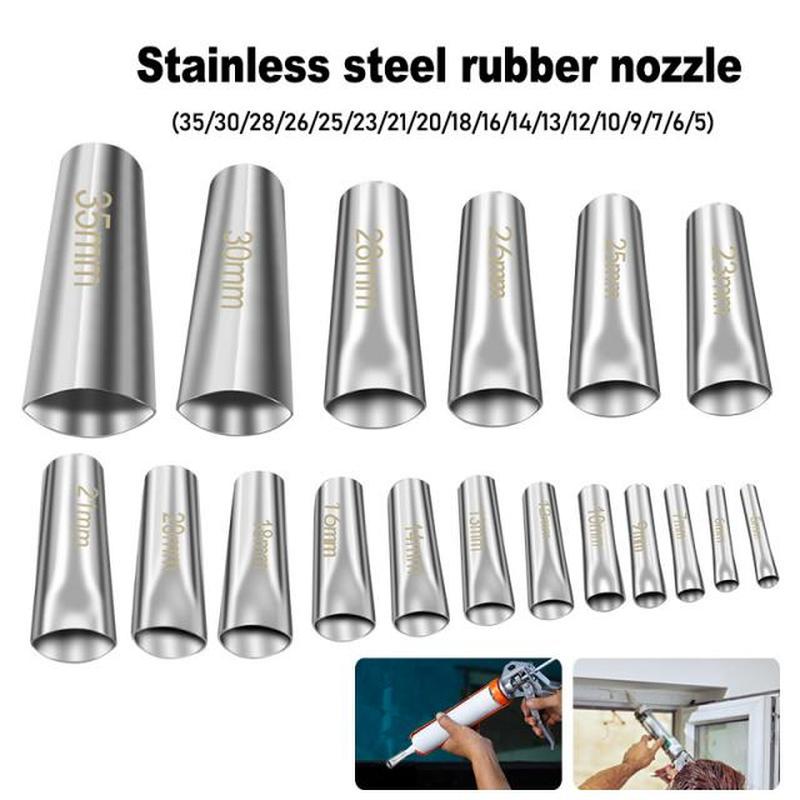 7/14/16/18pcs Caulking Nozzle Applicator Finishing Caulk Fin