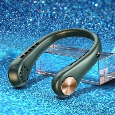 360 Degree Ventilador Fan Portable Leafless Hanging Neck