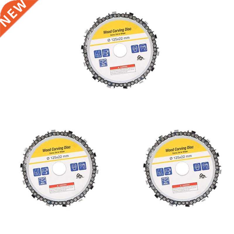 3Pcs 5 Inch 14 Tooth Grinder Chainsaw Disc 适用于 Cutting Wo