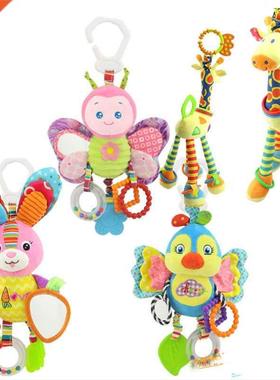 New Arrival Soft Giraffe Animal Handbells Rattles Plush Infa