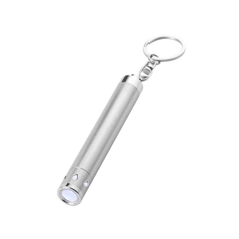 Portable Mini Keychain LED Flashlight Round Moon Shape Torch
