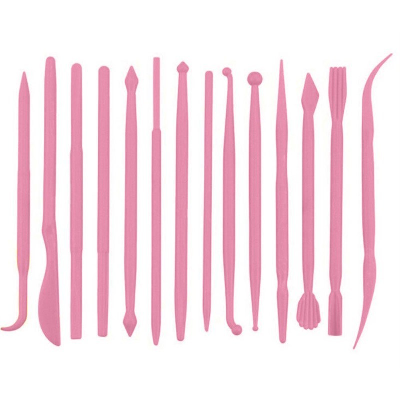 14pcs Plastic Crafts Clay Modeling Tool for Shaping and Scul