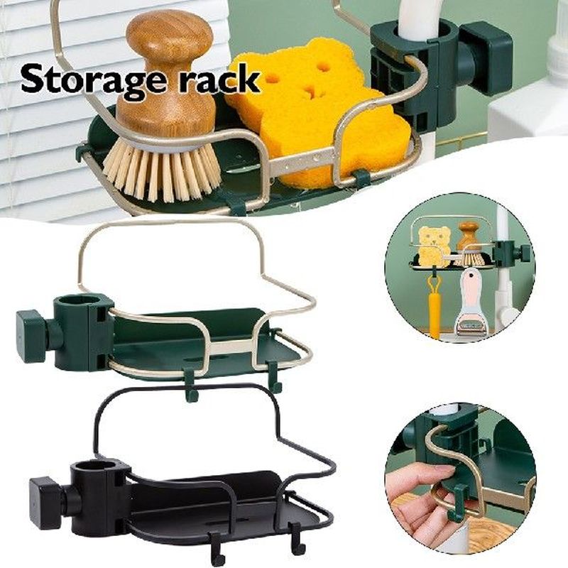 Floating Sink Caddy Organizer Cleaning Sponge Drying Rack