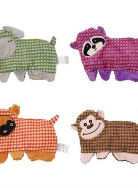 Dog Plush Toy Cute Squeak Chew Toy for Puppy Teething