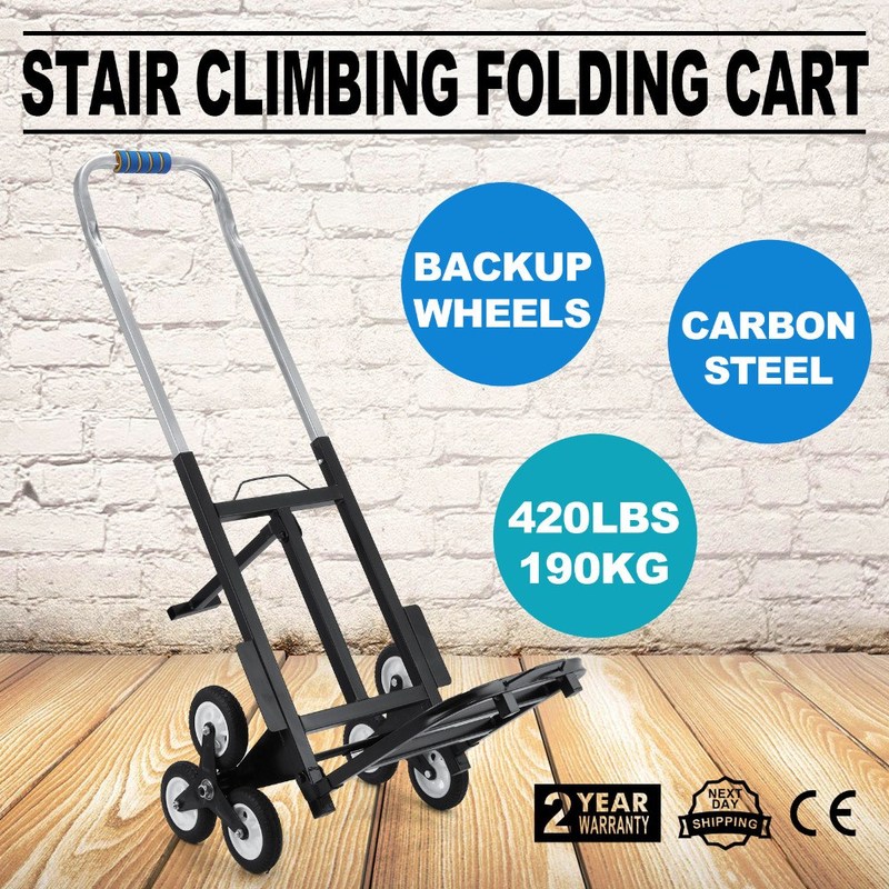190KG Heavy Duty 6 Wheels Stair Climber Climbing Sack Truck