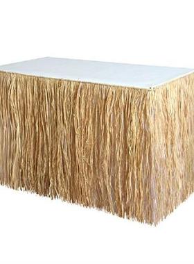 Table Skirt Skirts Party Luau Decorations Hawaiian Desk