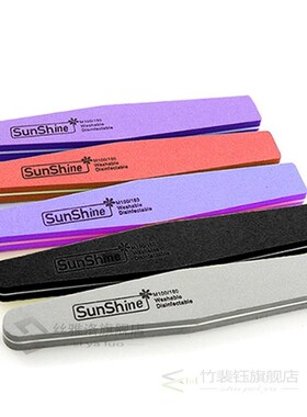 10pcs/lot Double Side Nail files buffer 100/180 Trimmer Buff