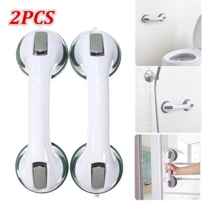 2PCS Portable Bathroom Strong Vacuum Suction Cup Handle Anti