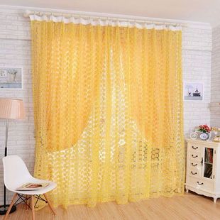 Rose Pattern Room Window Divider Screen Panel Voile Organdy