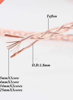 5M 3Cu OCC Copper Wire PTFE Copper RC Cble hifi udio inte