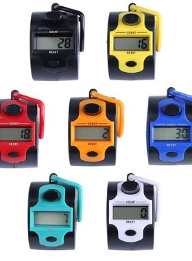 Digital Hand Tally Counter 5 Digit Manual Press Clicker LED