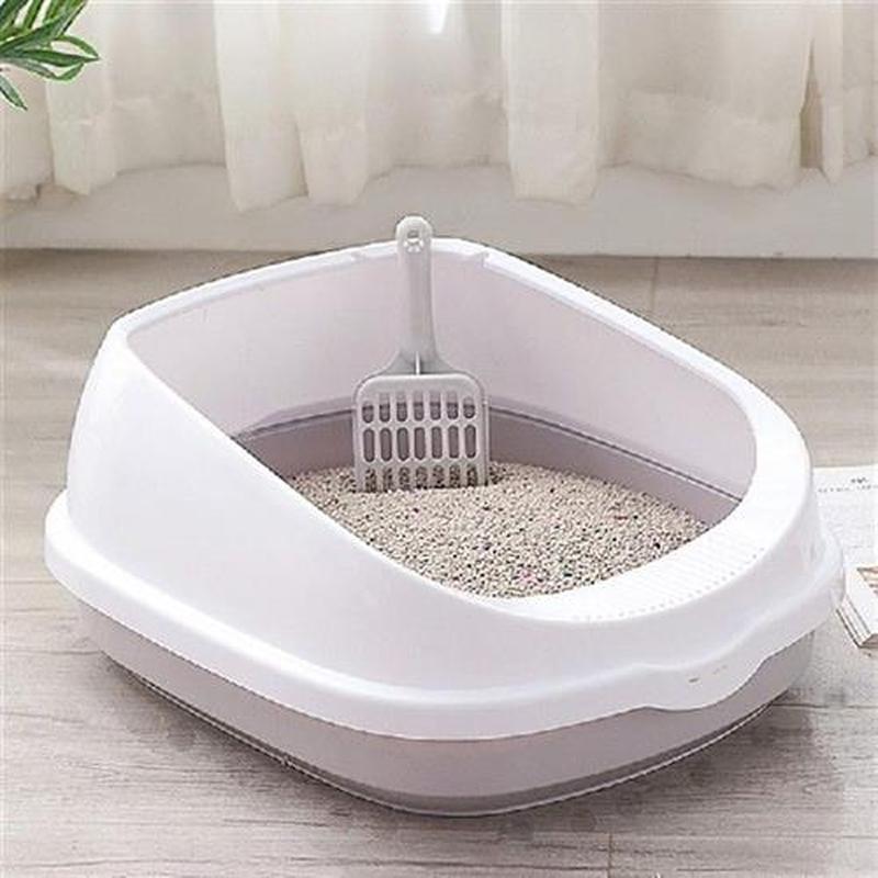 Pet Cat Toilet Semi-Enclosed High Fencedetachable Cat