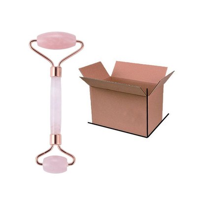 Rose Quartz Face Massage Roller Natural Jade Scraper Plate D