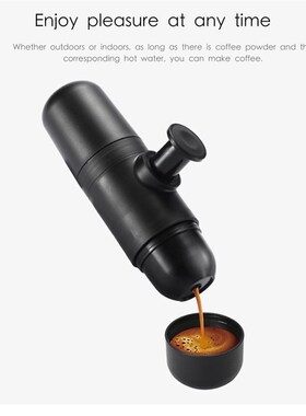 Mini Coffee Machine Manual Coffee Maker Portable Pressure Es