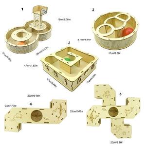 Hamster Maze House Wooden Sport Tracks Hideout Tunnel