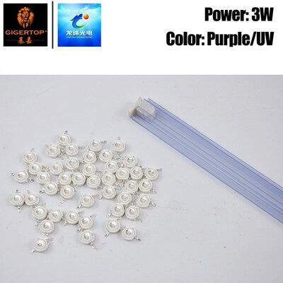 Freeshipping 3W Ultraviolet Rays UV Purple Color Led Lamp Fo