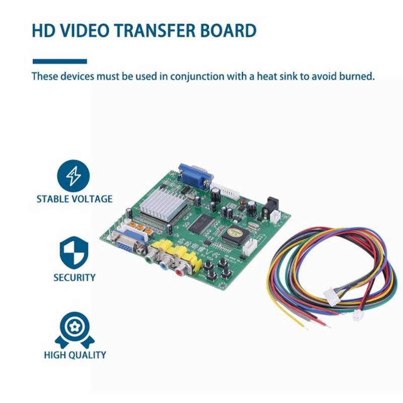 1pc Arcade Game RGB/CGA/EGA/YUV To VGA HD Video Converter Bo