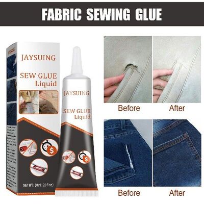 Sew Glue Clothes Fabric Leather Sew Glue Kit Secure Fast