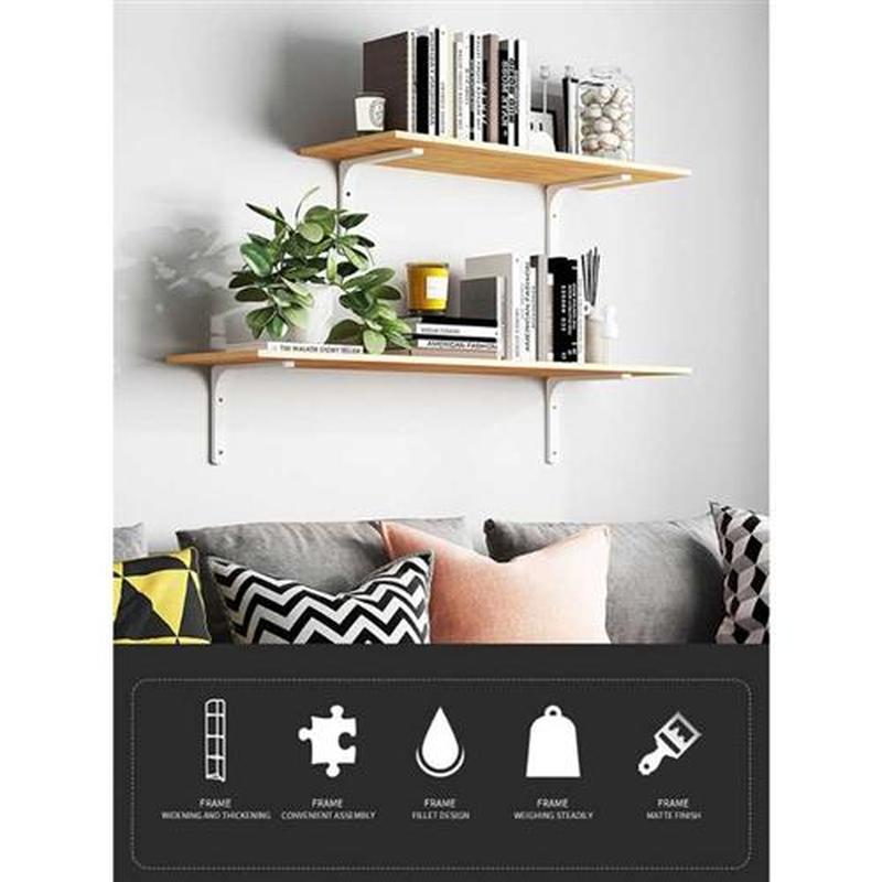 2Pcs L Bracket Heavy Duty Floating Shelf Bracket Corner Brac