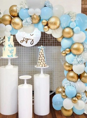 Blue Birthday Balloon Garland Baby Shower Globos Birthday Pa