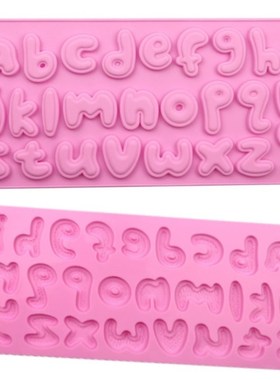 3D Alphabet Silicone Mold Letters Chocolate Mold Cake Decora