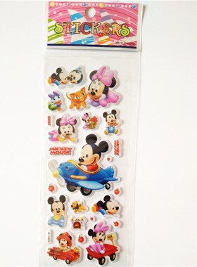 6 Sheets Anime Mouse Minnie Mickey Stickers Laptop Car Styl