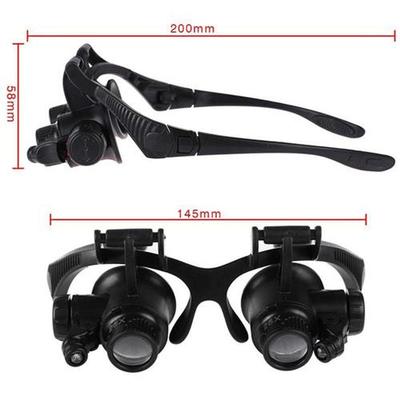 8 Lens Magnifier Magnifying Eye Glass Loupe Jeweler Watch Re