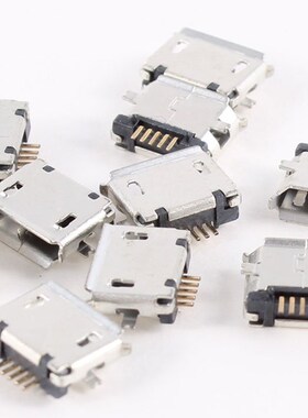 10 pieces Micro USB type B female 180 Grade 5 pin surface mo