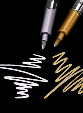 1.5mm Gold And Silver Metallic Art Marker brush Pen Craftwor