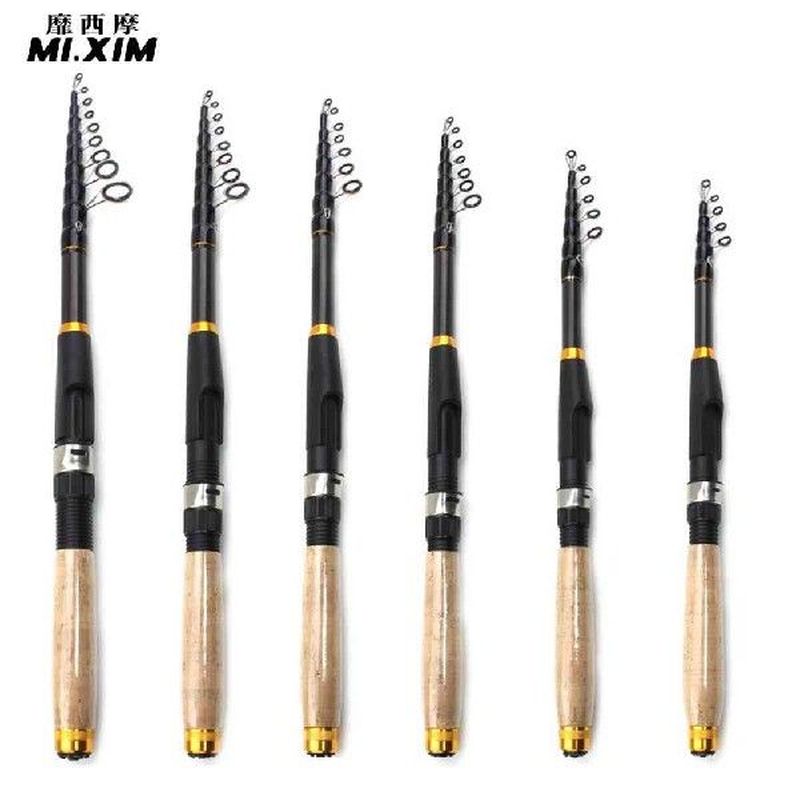Telescopic Boat Fishing Rod Spinning Carbon Fiber Pesca