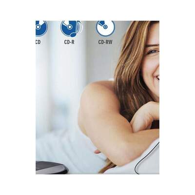 Portable CD Player Hifi with Hephones Walkman Player Shock