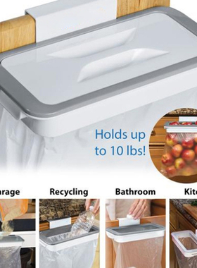 Hanging Trash Garbage Bag Holder Kitchen Bathroom Hanging