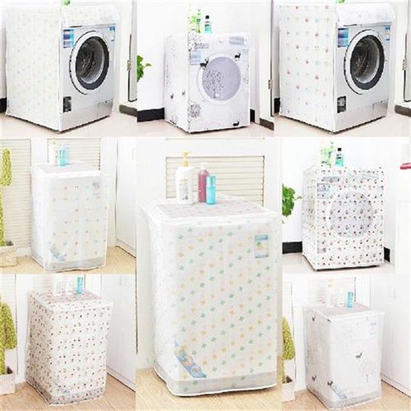 Transparent waterproof washing machine cover sunscreen home