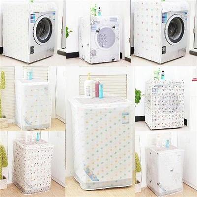 Transparent waterproof washing machine cover sunscreen home