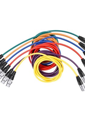 Neewer 6 Pack 6.5ft/2M XLR Male To XLR Female Color Microph
