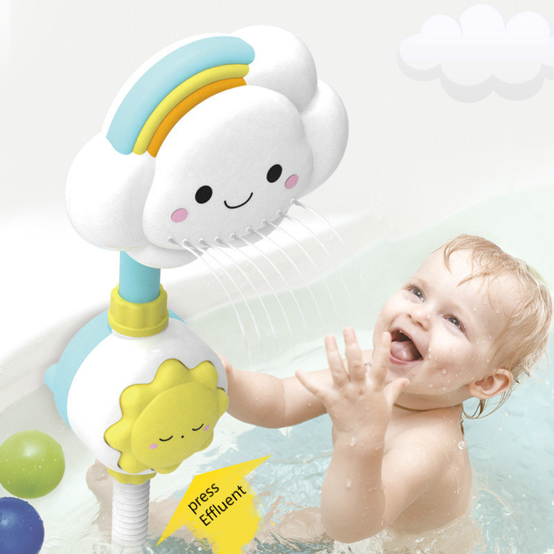 Bath Toys for Kids Baby Water Game Clouds Model Faucet Showe