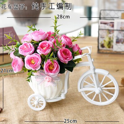 Sitting room simulation silk flower bouquets of dry plastic