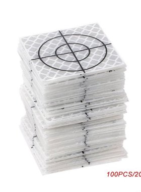 100Pcs 20/30/40/50/60mm Reflector Sheet Reflective Tape Targ
