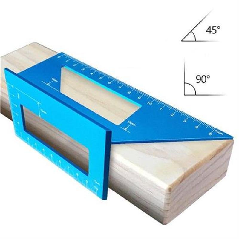 Aluminum Scriber Alloy Ruler T Woodworking Multifunctional