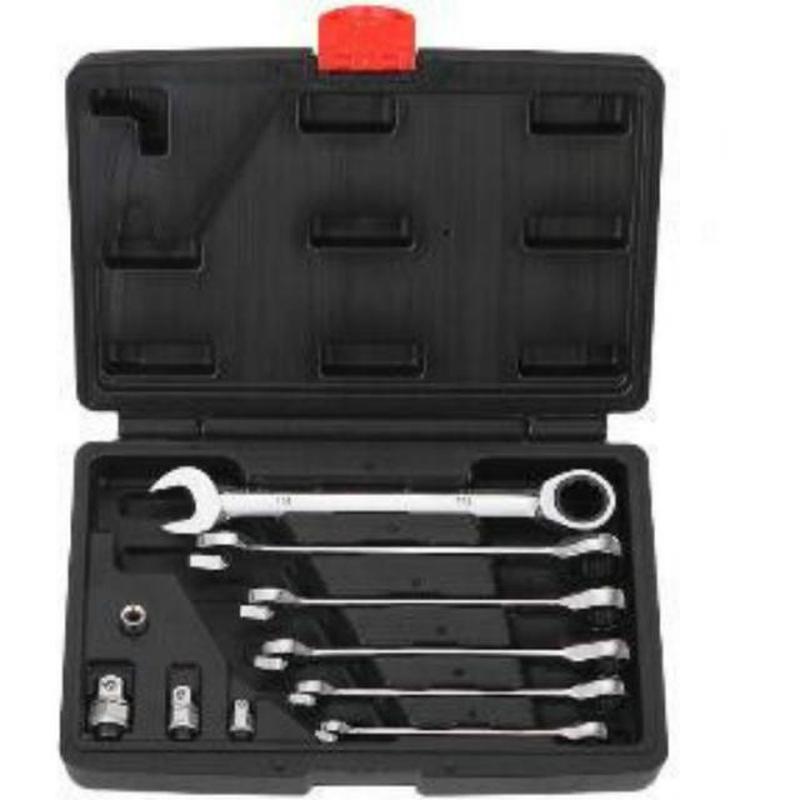 10 Pcs Flexible Combination Ratchet Wrench Gear Repair Set H