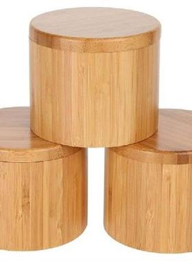 Bamboo Seasonings Box with Lid Pepper Spice Cellars Salt