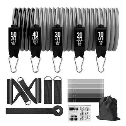 18PCS Resistance Bands Set Fitness Workout Pull Rope Sports