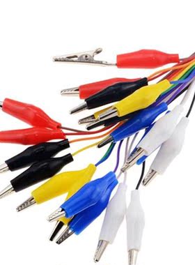 1 Set Alligator Test Clip to Female Wire Jumper Cable Bundl