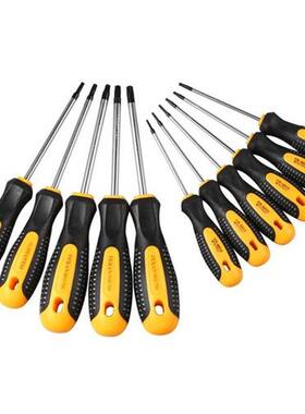 Cr-V Torx Screwdriver Set with Hole Magnetic T5-T30 Screw Dr