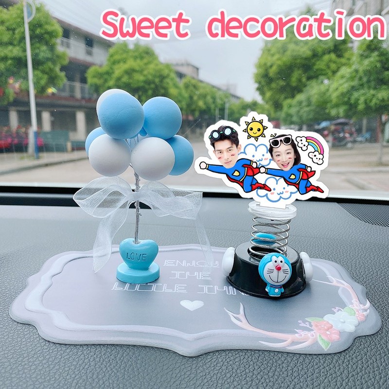 Custom car furnishing articles double-sided photo couple